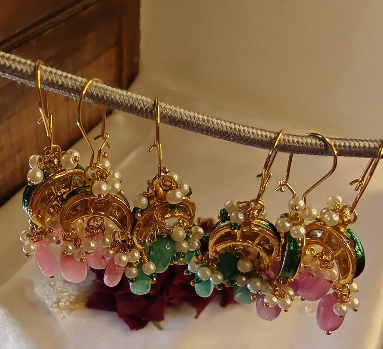 Dangler Kundan Earrings