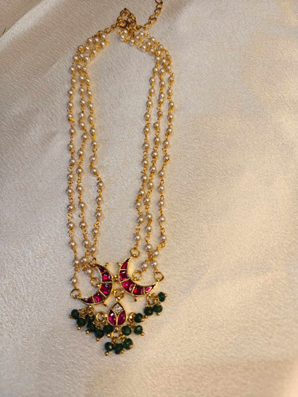 Three Layer Pearl Necklace