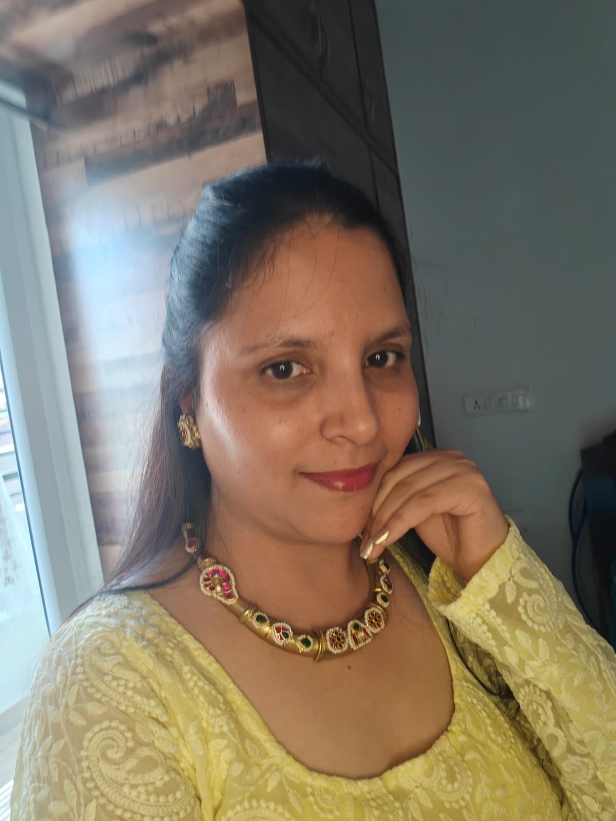 Pachi Kundan Hasli Necklace Set