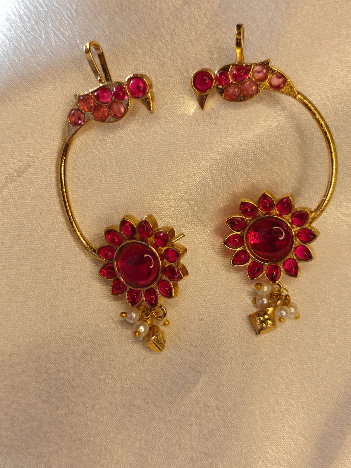 Pearl ghungroo Earcuff