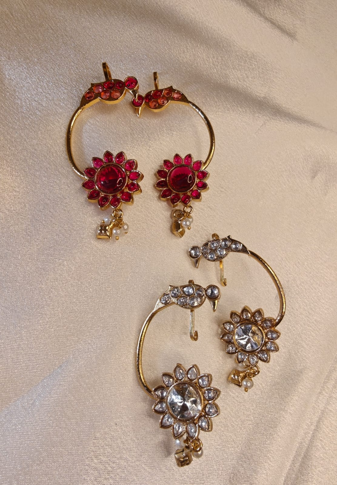 Pearl ghungroo Earcuff