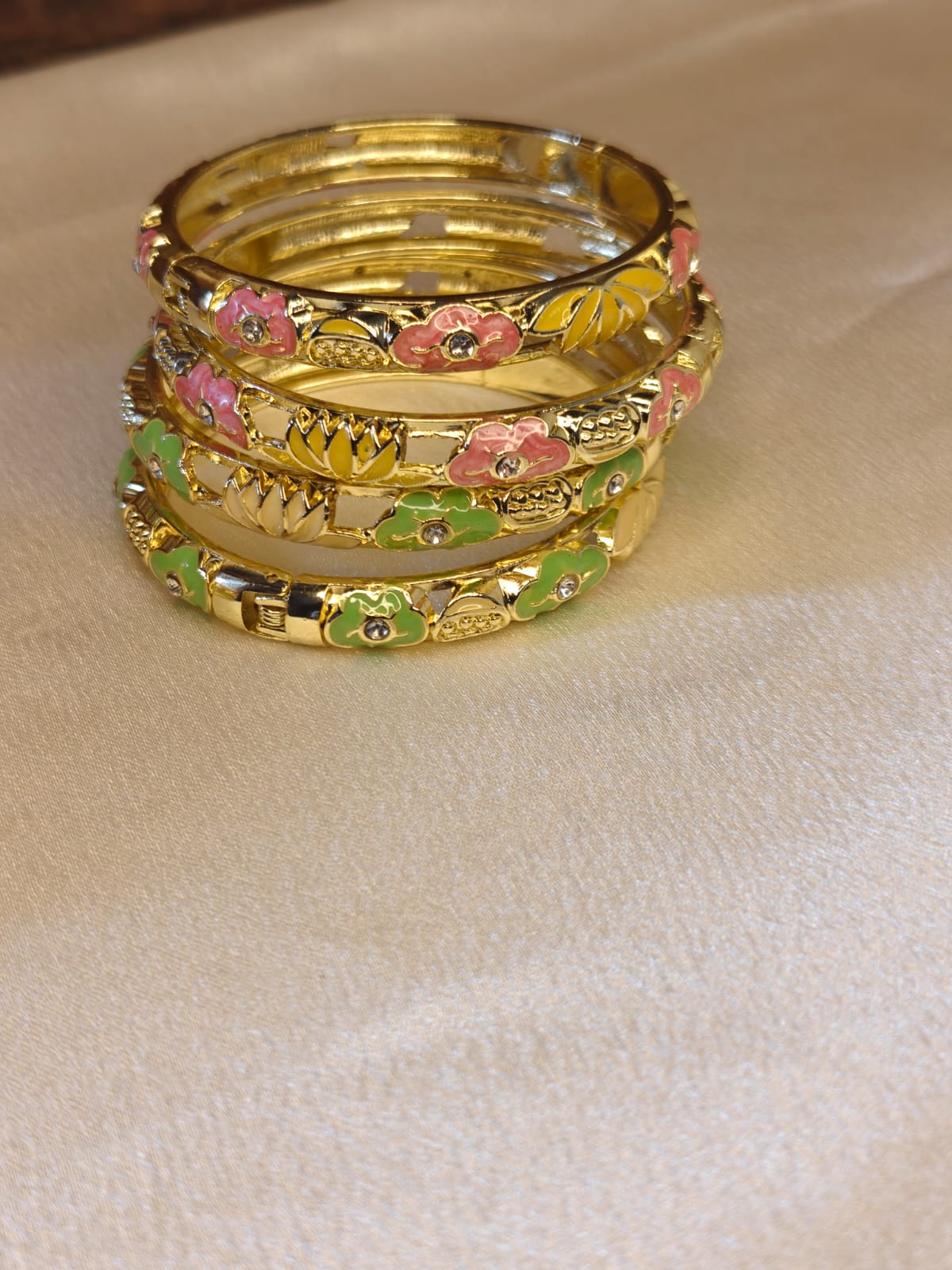 Gold Plated Enamel Bracelet