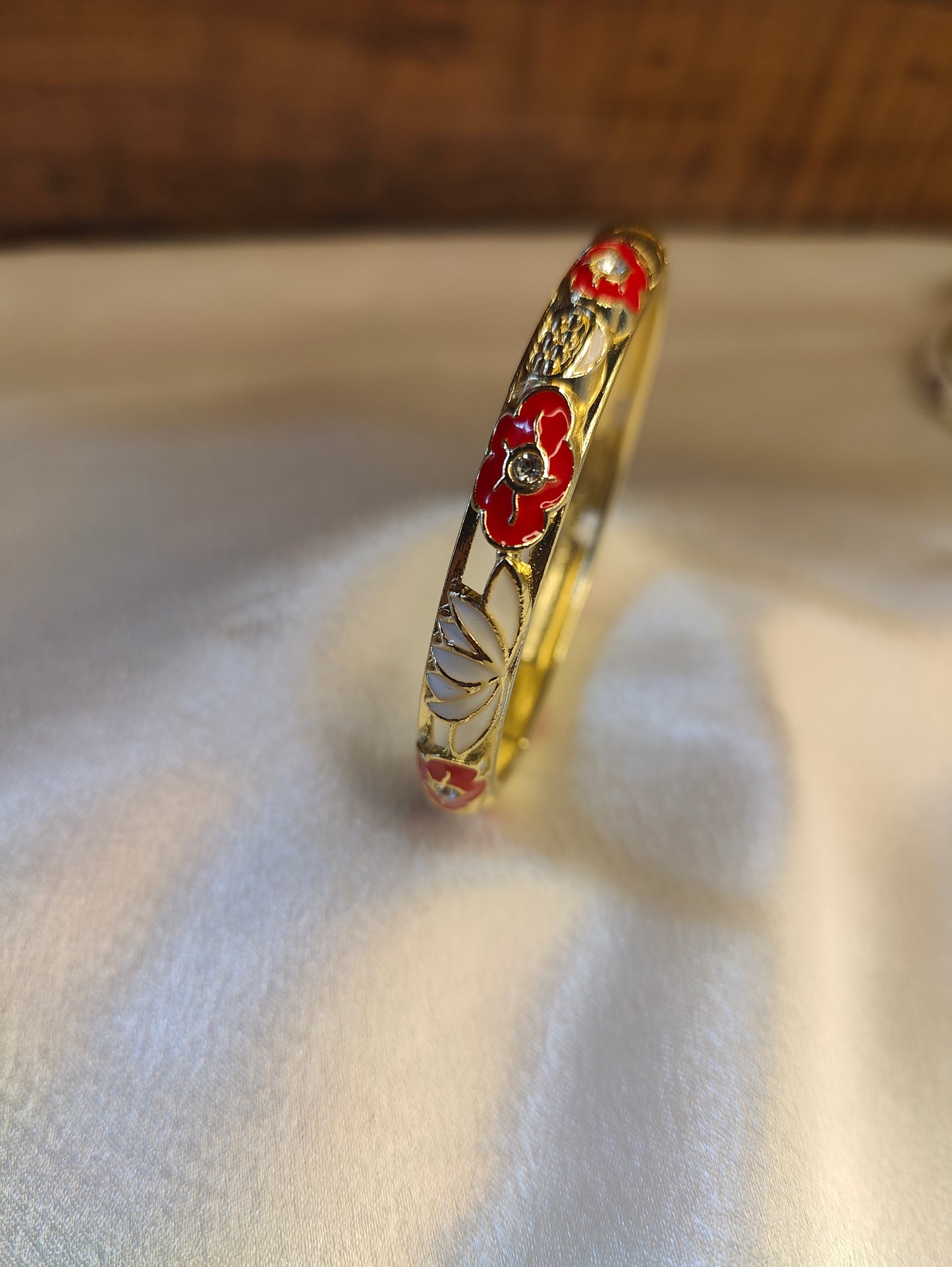 Gold Plated Enamel Bracelet