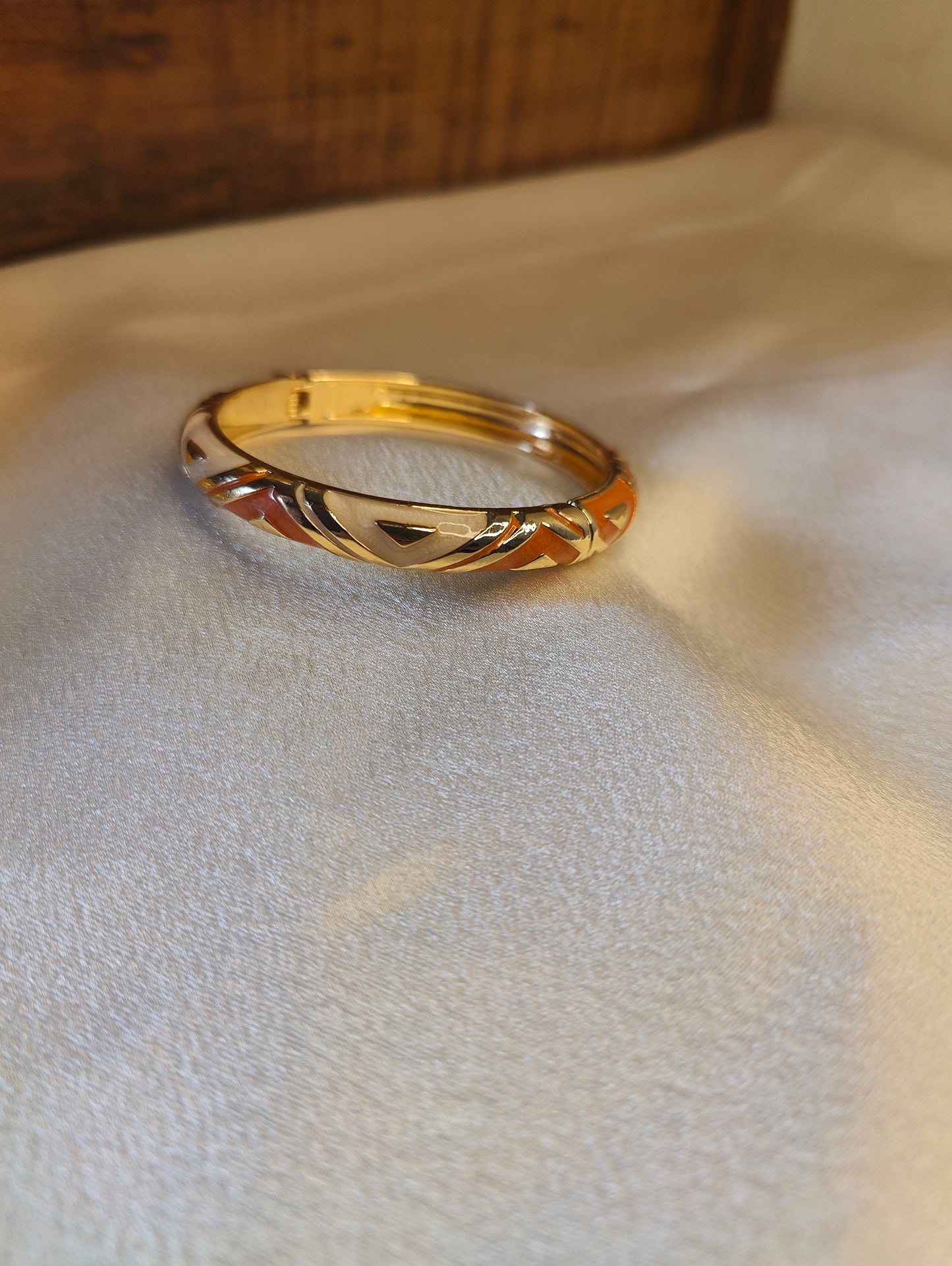 Gold Plated Enamel Bracelet