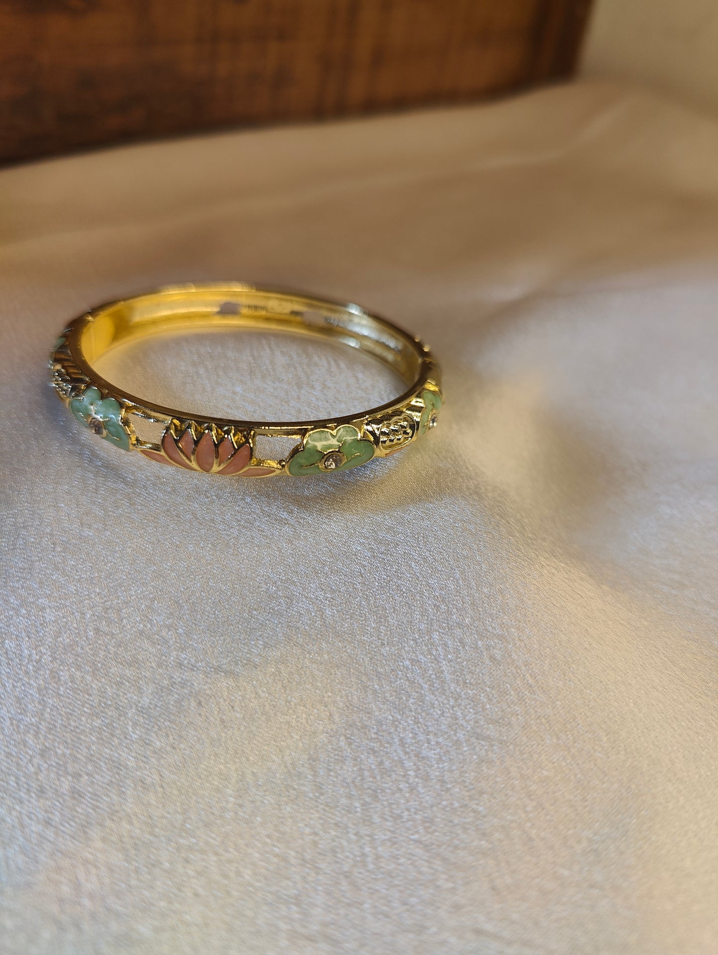 Gold Plated Enamel Bracelet