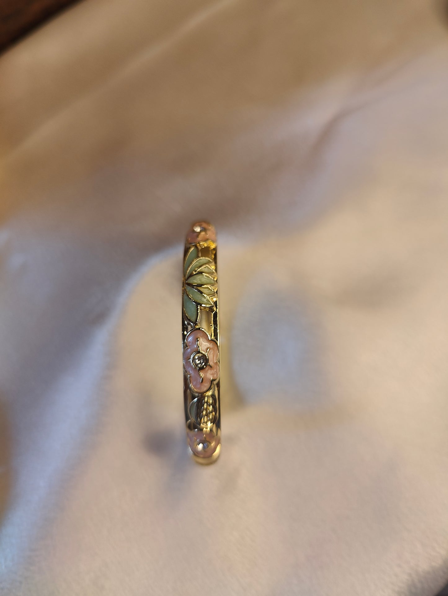 Gold Plated Enamel Bracelet