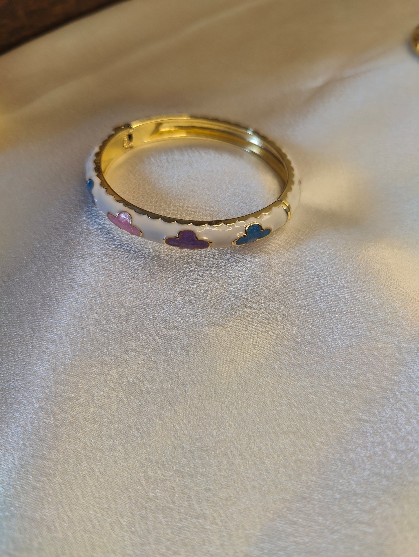 Gold Plated Enamel Bracelet