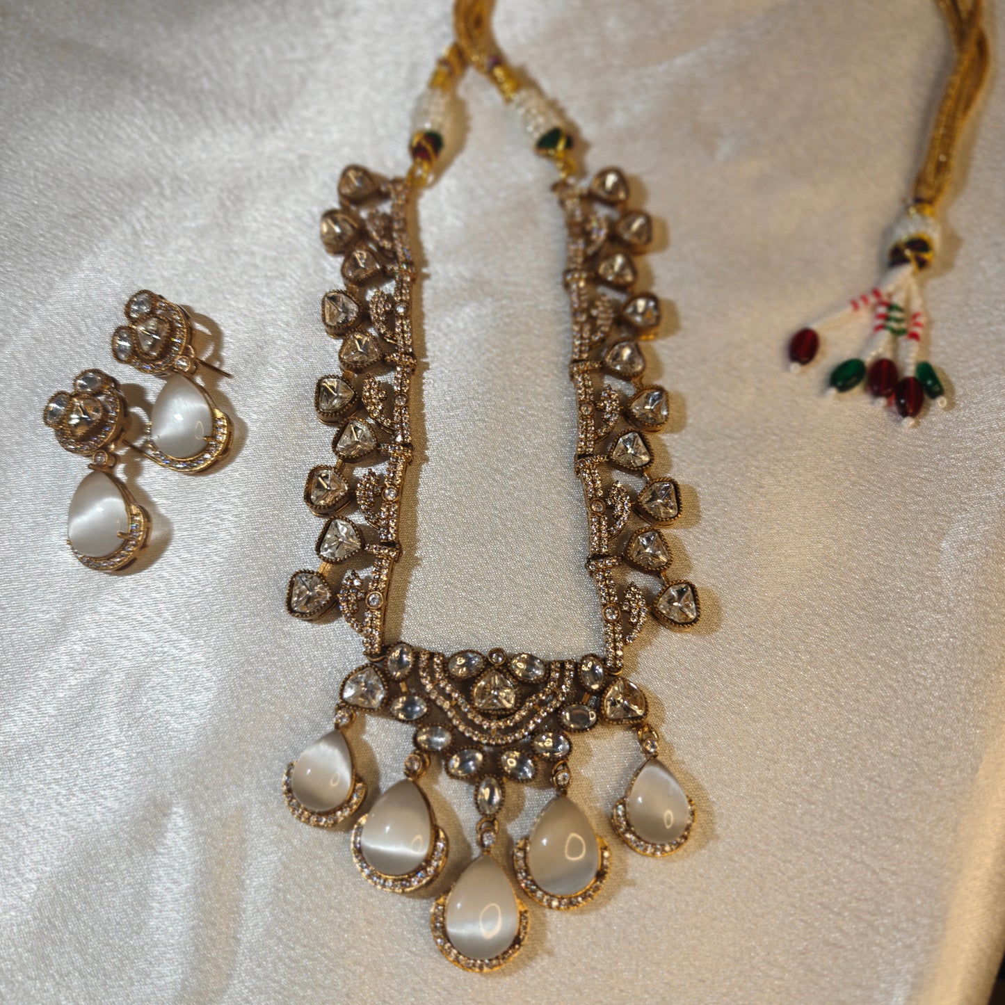 American Diamond White Stone Necklace